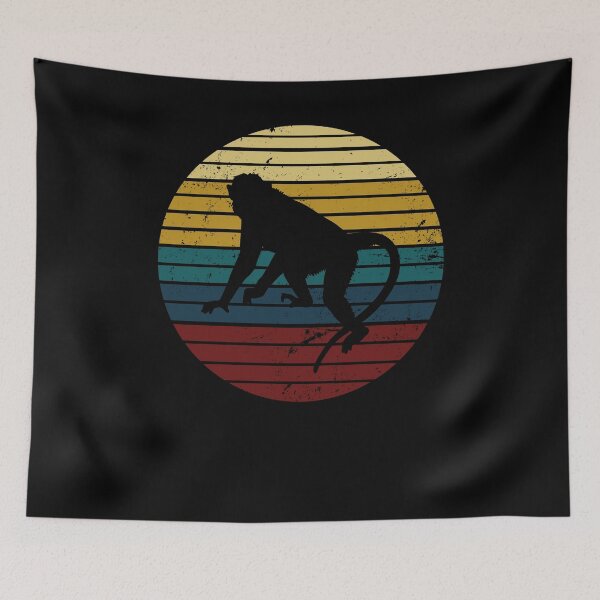 Item preview, Retro monkey designed and sold by bestshirtdesign.