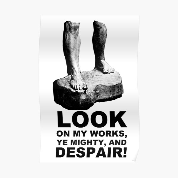 Ozymandias Poem Posters Redbubble