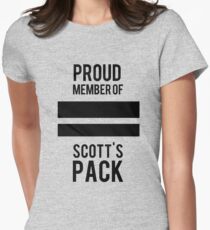 PROUD MEMBER OF SCOTT'S PACK Women's Fitted T-Shirt