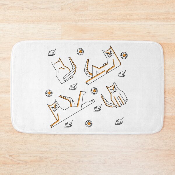 Item preview, Orange cat pattern designed and sold by anisebou.