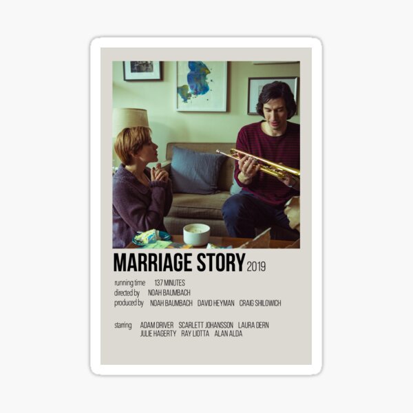 Vista previa del artículo con la obra «Cartel de la película Marriage Story», diseñado y vendido por emilyfdowell.