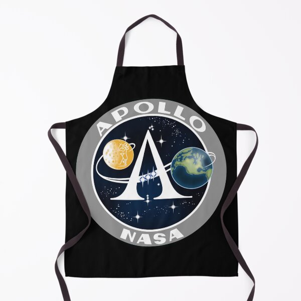 Item preview, Vintage moon space age badge logo black background mask cushion decor print designed and sold by mystic lady vintage art and fashion designs.