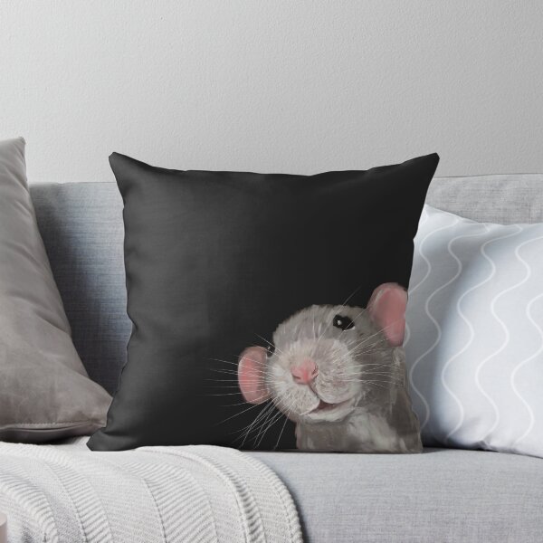 Item preview, The Peeking Rat (Grey/ Black) designed and sold by Doodle-Pip.