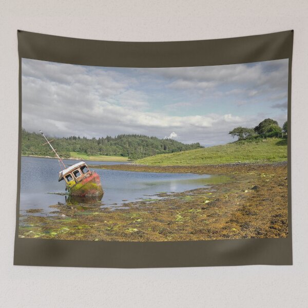 Item preview, Abandoned boat in the Loch designed and sold by hawkie.
