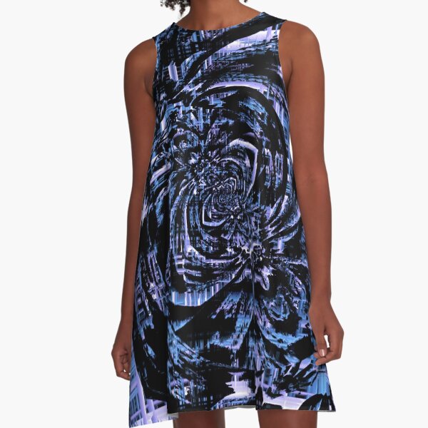 Fractal Madness A-Line Dress