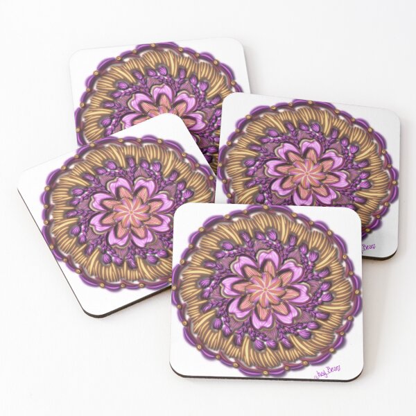 Item preview, Orange Raspberry-purple flowers take us for a golden spin designed and sold by busyBeanz.