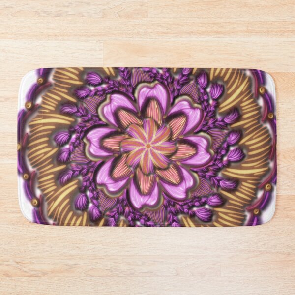 Item preview, Orange Raspberry-purple flowers take us for a golden spin designed and sold by busyBeanz.