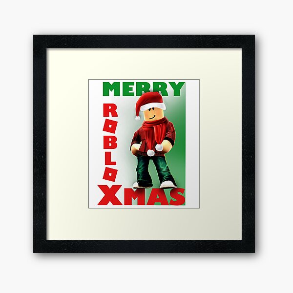 Christmas Roblox Wall Art Redbubble - cartoony elf roblox