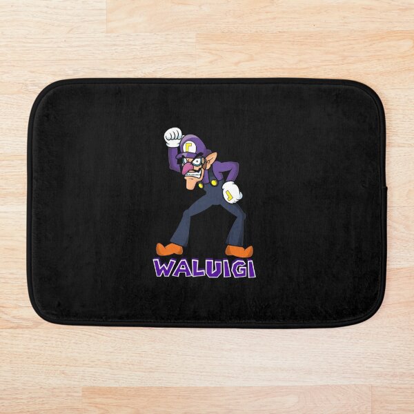 Waluigi Bath Mats Redbubble - when your roblox crush blocks you on twitter eggman villain