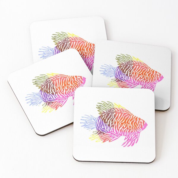 Item preview, Striped fish (color) designed and sold by adeillustrator.