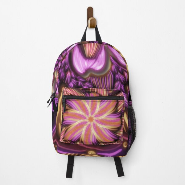 Item preview, Orange Raspberry-purple flowers take us for a golden spin at nightfall  designed and sold by busyBeanz.