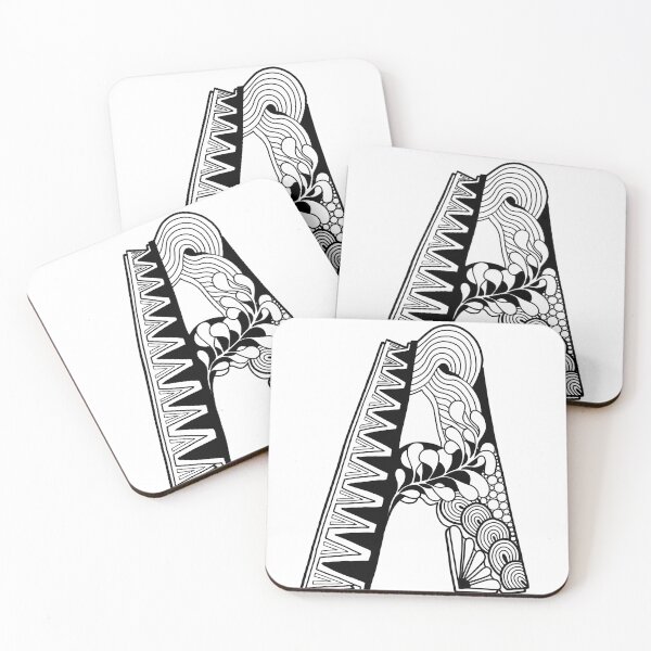 Item preview, Zentangle Letter A designed and sold by Ashwini Amur.