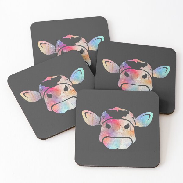 Artikelvorschau, Colourful Cow Stencil entworfen und verkauft von WildGeometric.