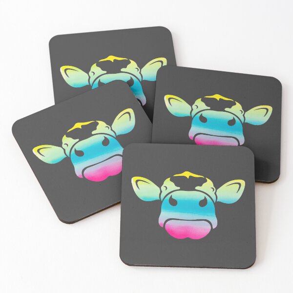 Artikelvorschau, Colourful Cow Stencil entworfen und verkauft von WildGeometric.