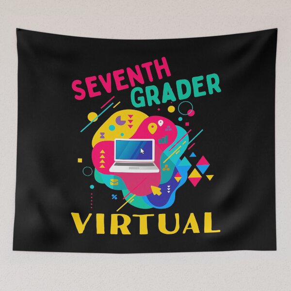 Item preview, Seventh Grader Virtual Elearning Back To School designed and sold by MagicBoutique.