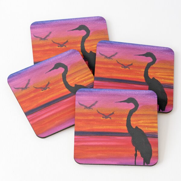 Item preview, Swan in a lake-beautiful sunset designed and sold by Blissful Brushes.