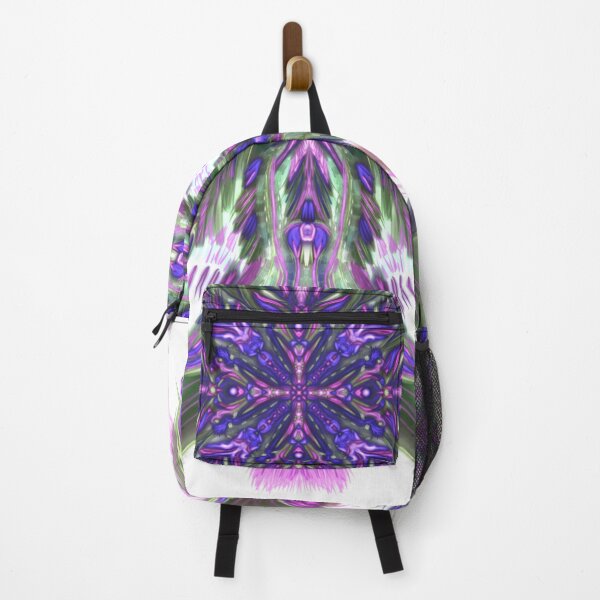 Item preview, This masculine green flower is softened with tribal purple designed and sold by busyBeanz.