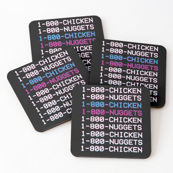 Item preview, 1 800 Chicken Nuggets Glitch Vaporwave Aesthetic  designed and sold by ghost888.
