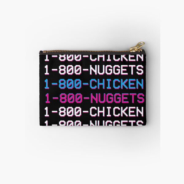 Item preview, 1 800 Chicken Nuggets Glitch Vaporwave Aesthetic  designed and sold by ghost888.