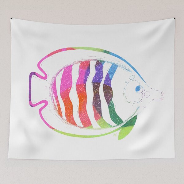 Item preview, Striped fish 02 (color) designed and sold by adeillustrator.