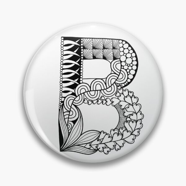 Item preview, Zentangle Letter B designed and sold by Ashwini Amur.