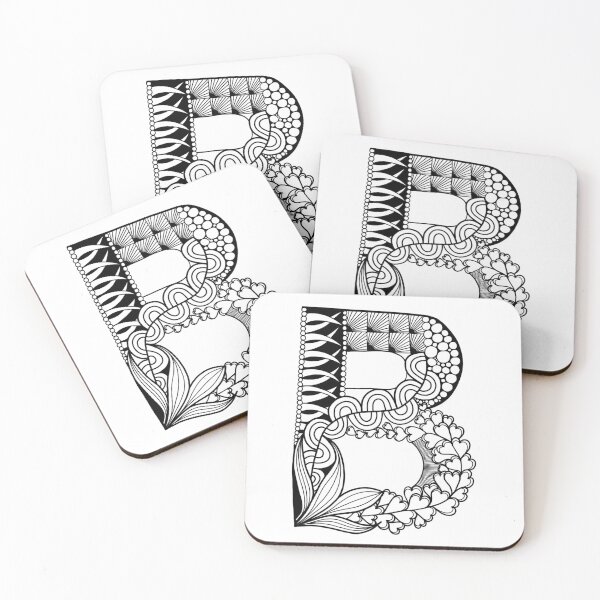 Item preview, Zentangle Letter B designed and sold by Ashwini Amur.