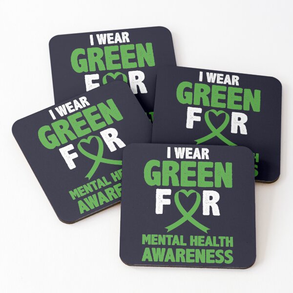 Item preview, I wear Green for Mental Health Awereness designed and sold by mmos.