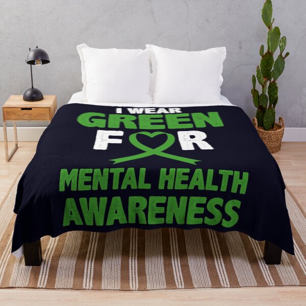 Item preview, I wear Green for Mental Health Awereness designed and sold by mmos.