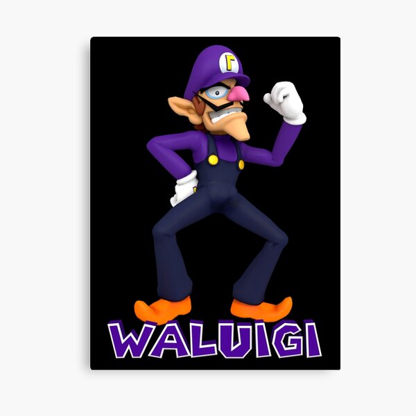 Waluigi Wah Wall Art Redbubble - waluigi number one song roblox