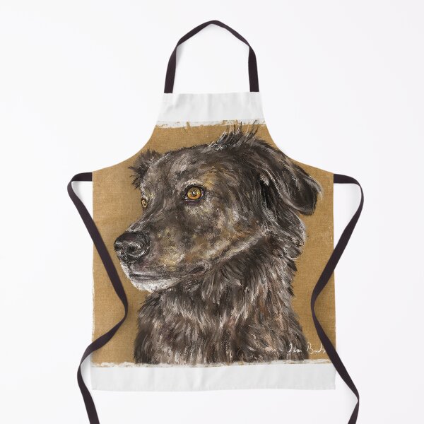 Item preview, Painting of a Cute Furry Brown Dutch Shepherd Dog designed and sold by ibadishi.