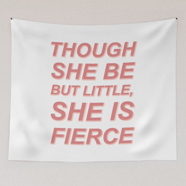 Item preview, Though She Be But Little She Is Fierce Red designed and sold by crayonwords.