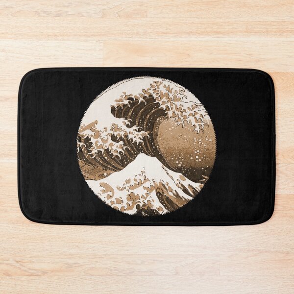 Item preview, Epic Great Wave off KANAGAWA sepia style retouched artwork designed and sold by Naumovski.