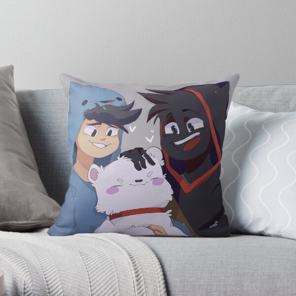 Skeppy and badboyhalo Throw Pillow