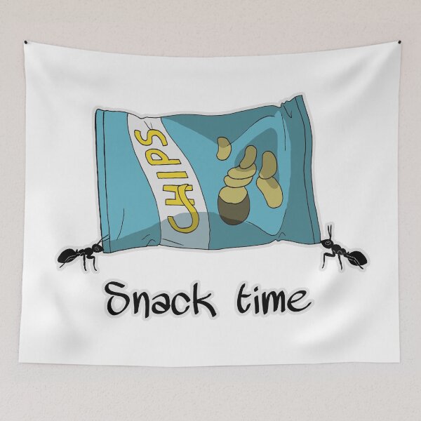 Item preview, Snack time! (horizontal bag of chips) designed and sold by Djoui.