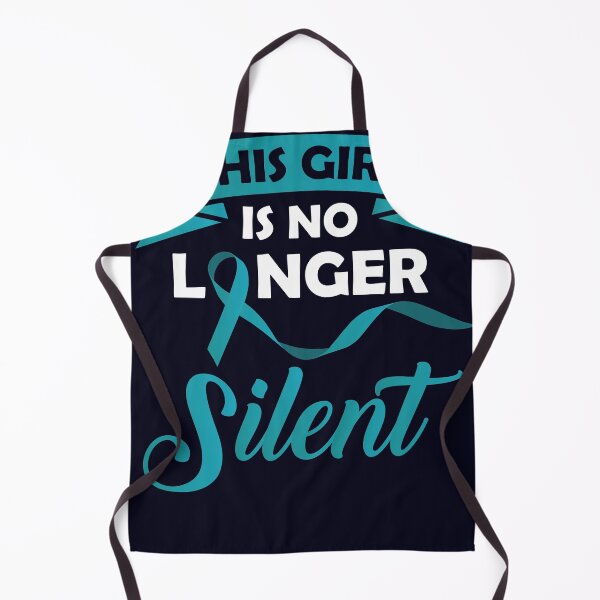 Item preview, This girl is no longer silent Teal ribbon designed and sold by mmos.
