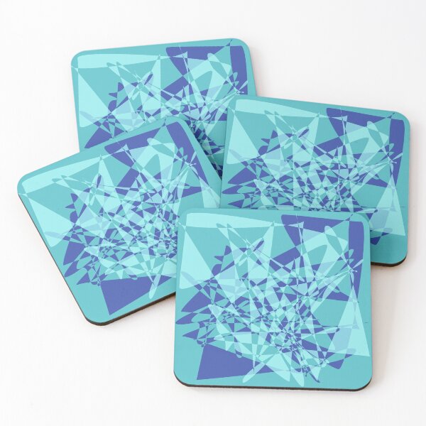 Item preview, Broken mirror 3 - Blue Geometric Abstract designed and sold by WesternExposure.