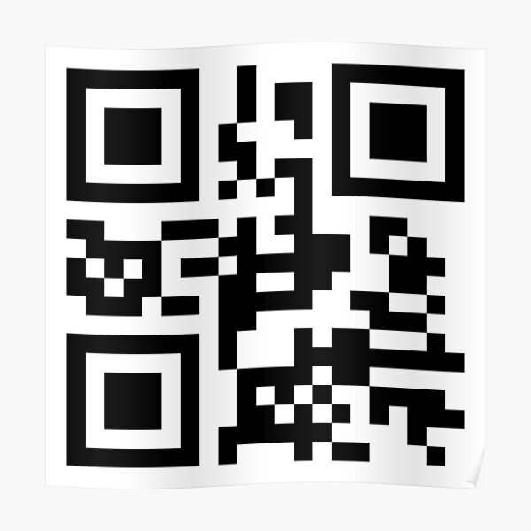 What S Your Favorite Color Qr Code Poster By Usernameisinuse Redbubble
