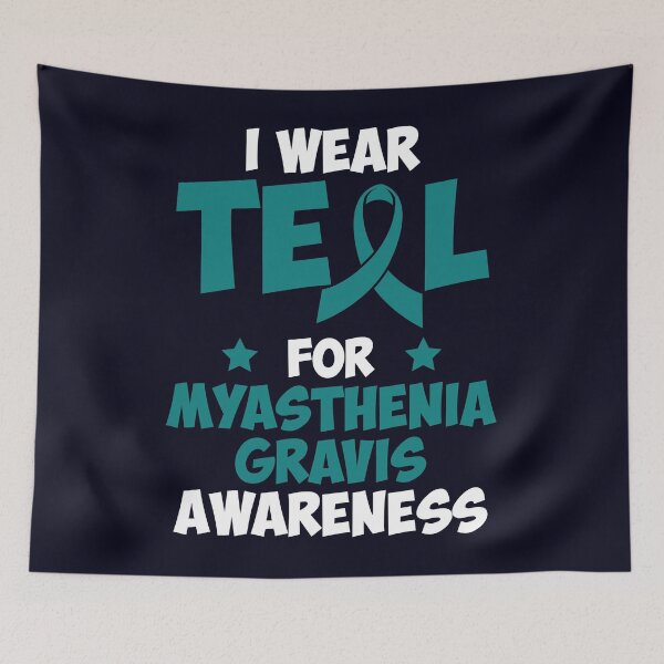 Item preview, Teal Ribbon Myasthenia Gravis Awareness designed and sold by mmos.