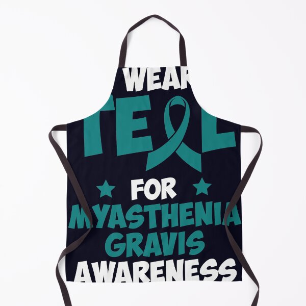 Item preview, Teal Ribbon Myasthenia Gravis Awareness designed and sold by mmos.