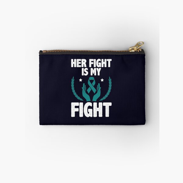 Item preview, Her fight is my fight Teal ribbon  designed and sold by mmos.