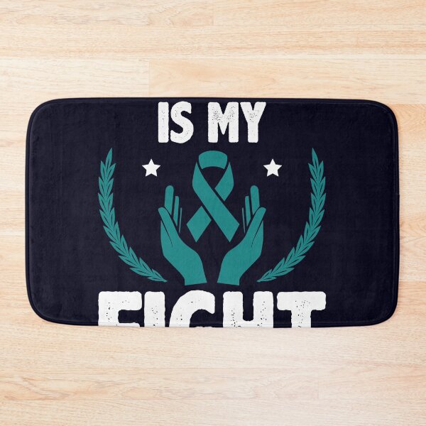 Item preview, Her fight is my fight Teal ribbon  designed and sold by mmos.