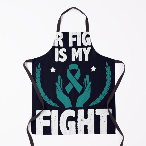 Item preview, Her fight is my fight Teal ribbon  designed and sold by mmos.