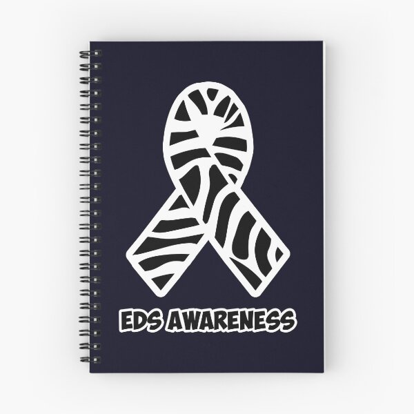 Item preview, Black white ribbon EDS Awareness designed and sold by mmos.