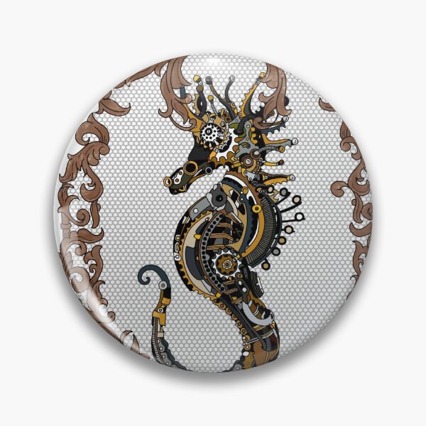 Item preview, Ornate steampunk seahorse designed and sold by paviash.