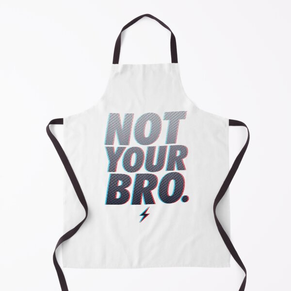 Item preview, STATEMENT NOT YOUR BRO, HALFTONE GLITCH LETTERING, BY SUBGIRL designed and sold by SUBGIRL.