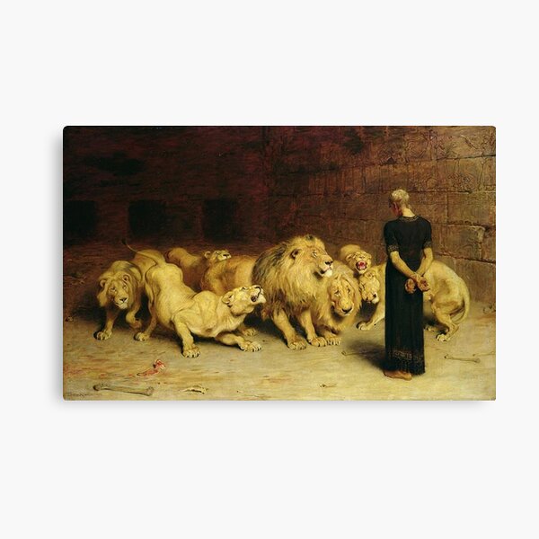 Daniel en el foso de los leones Lienzo