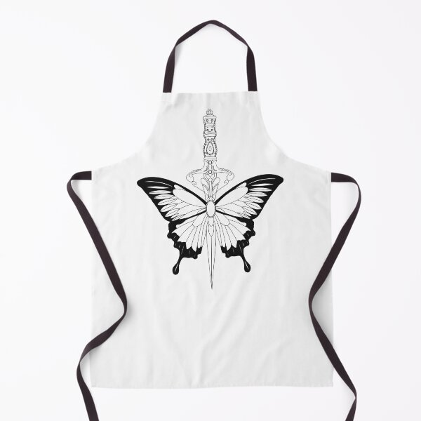 Item preview, Butterfly Dagger Tattoo Design designed and sold by HelenaMorpho.