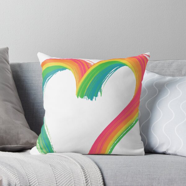 Aperçu de l'œuvre Coeur d'amour arc-en-ciel peint créée et vendue par EngineerGoC.