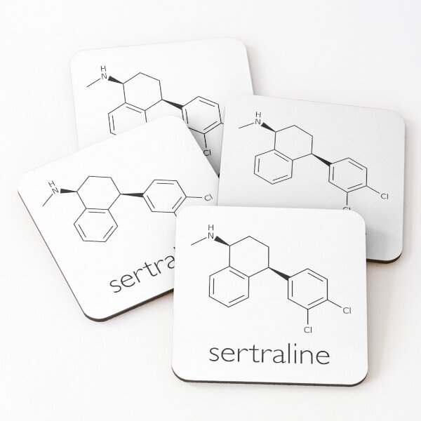 Item preview, Sertraline Chemical Structure designed and sold by GeorgeLemon.
