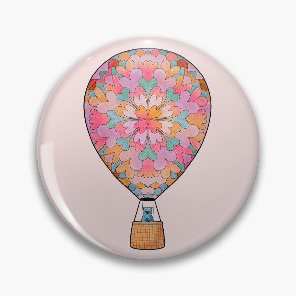 Item preview, Cat in a Hot Air Balloon designed and sold by TeeCupCompany.